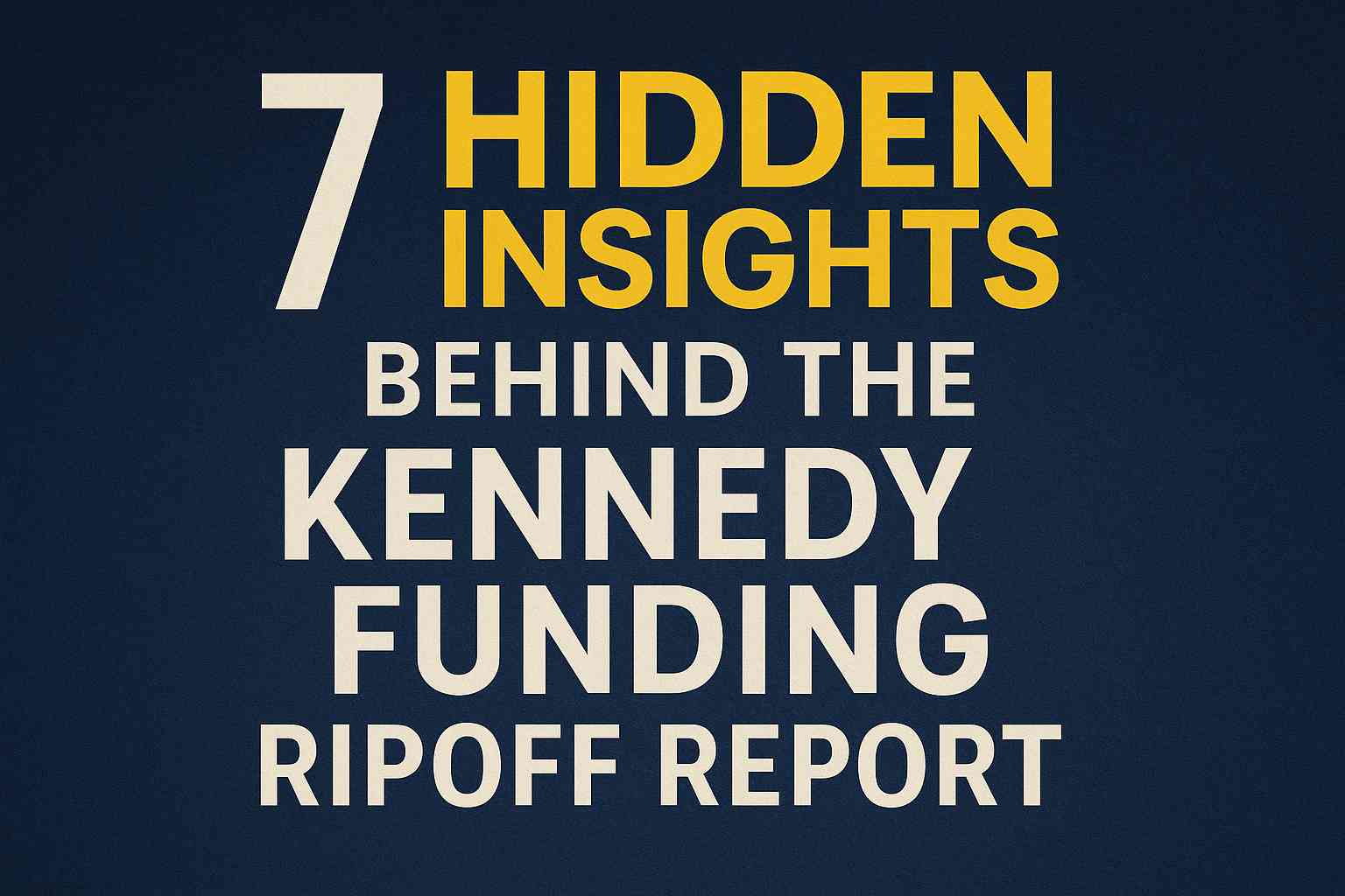 kennedy funding ripoff report