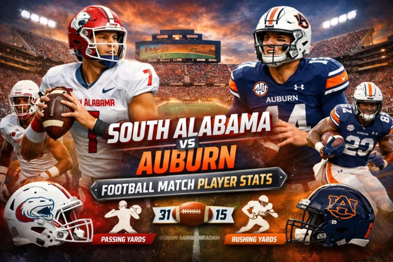 South Alabama vs Auburn Player Stats
