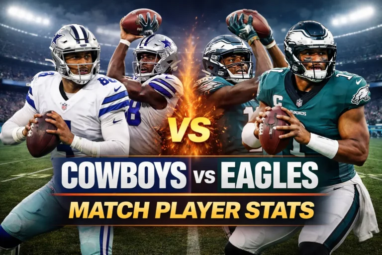 Dallas Cowboys vs Eagles Match Player Stats