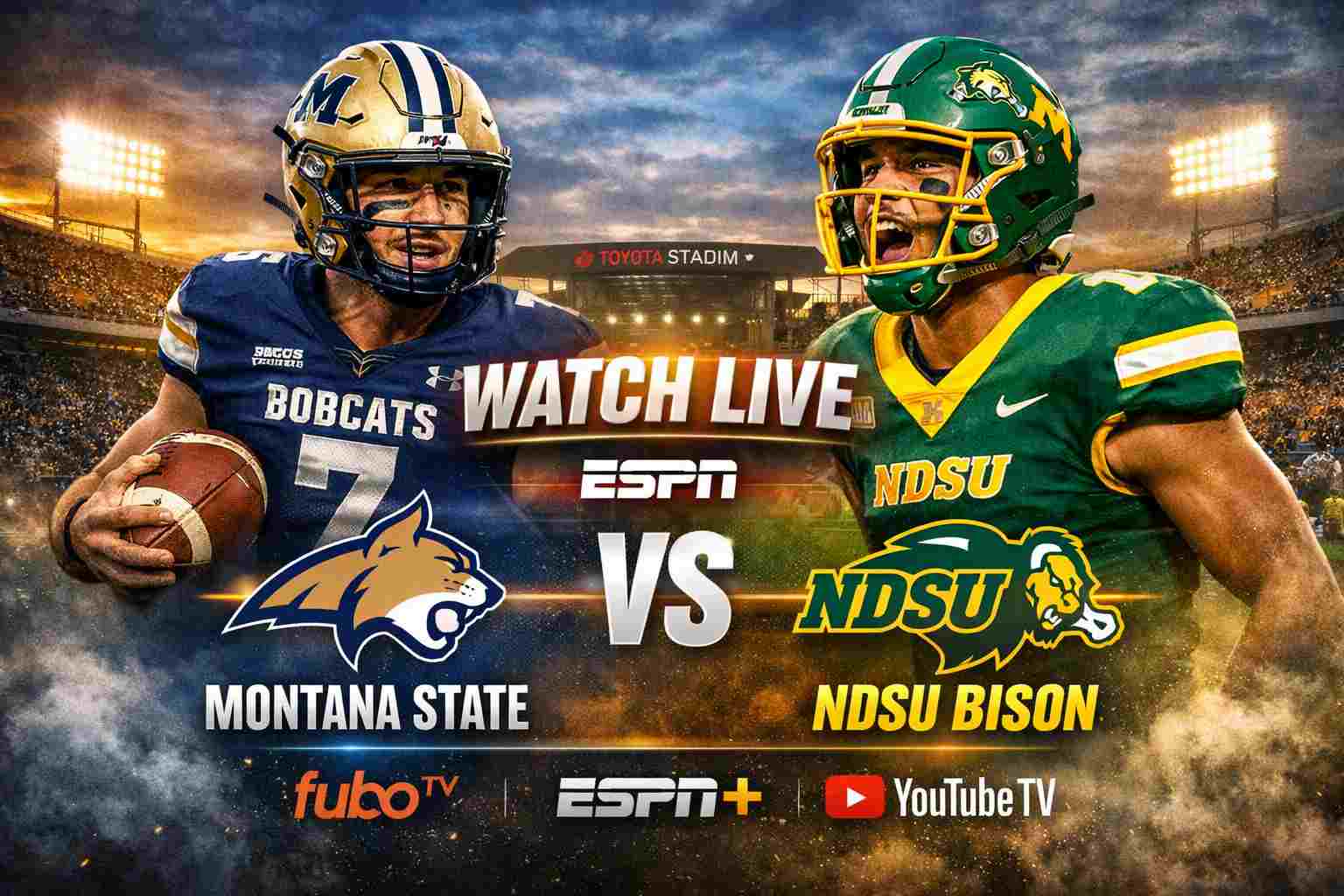 where to watch montana state bobcats vs ndsu football